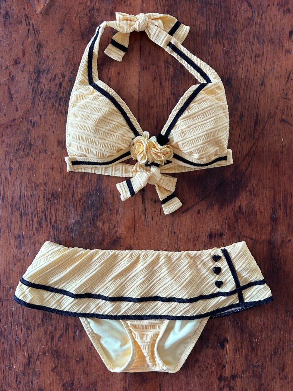 Vintage Y2K Betsey Johnson Unforgettable Skirted Bikini